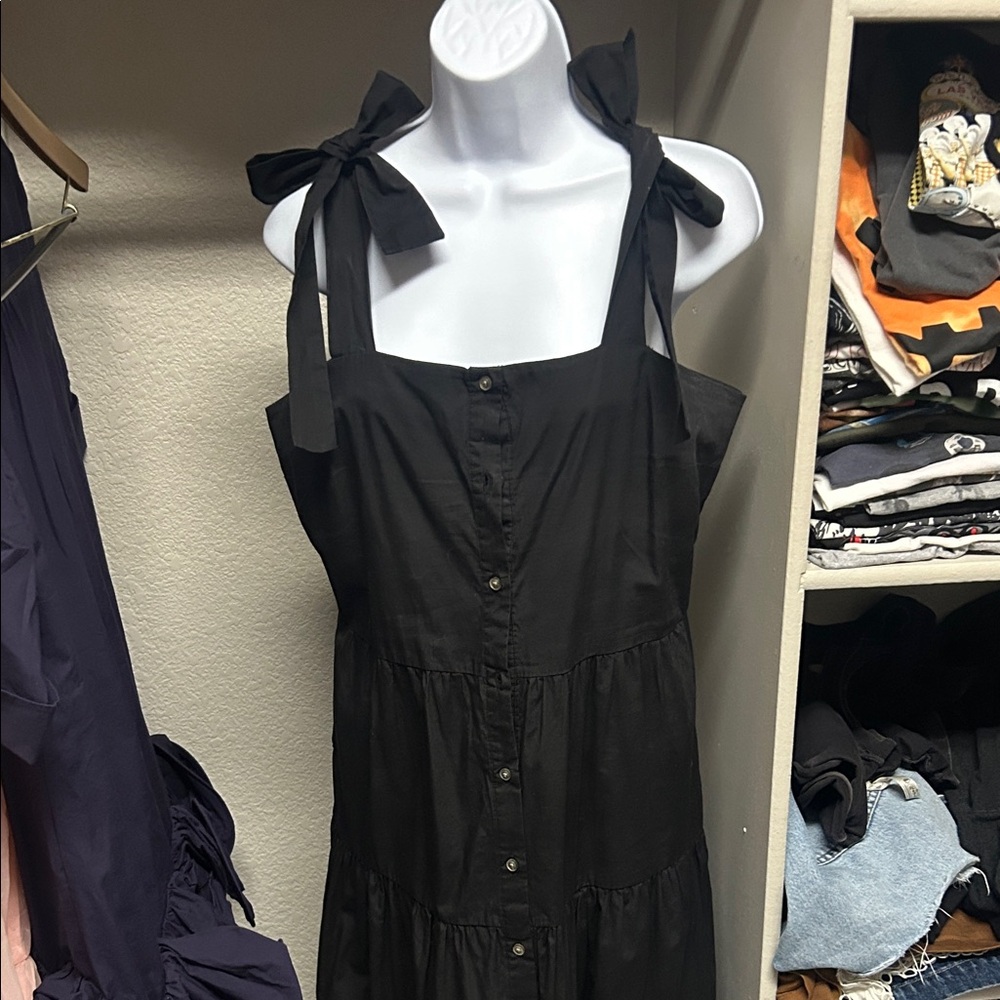 Black midi dress , size M